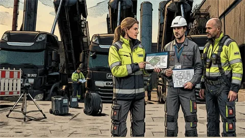 AKO Supersauger vor Industrieanlage
